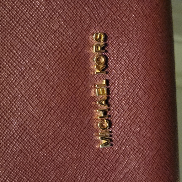 Michael Kors Burgandy Purse - Picture 2 of 8